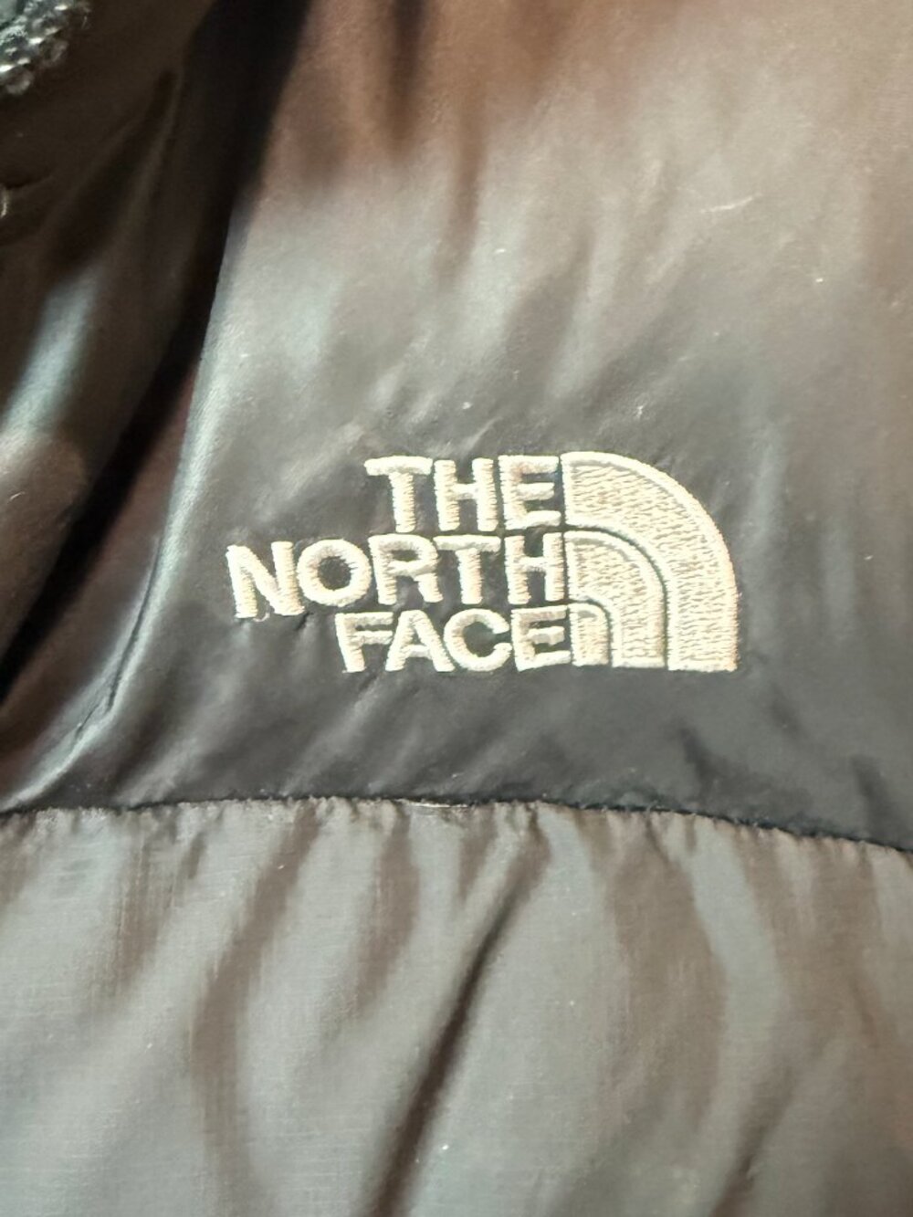 North Face Nuptse 700 Fill Vest Women Size Small Black VTG Power Down Puffer EUC - Picture 3 of 12